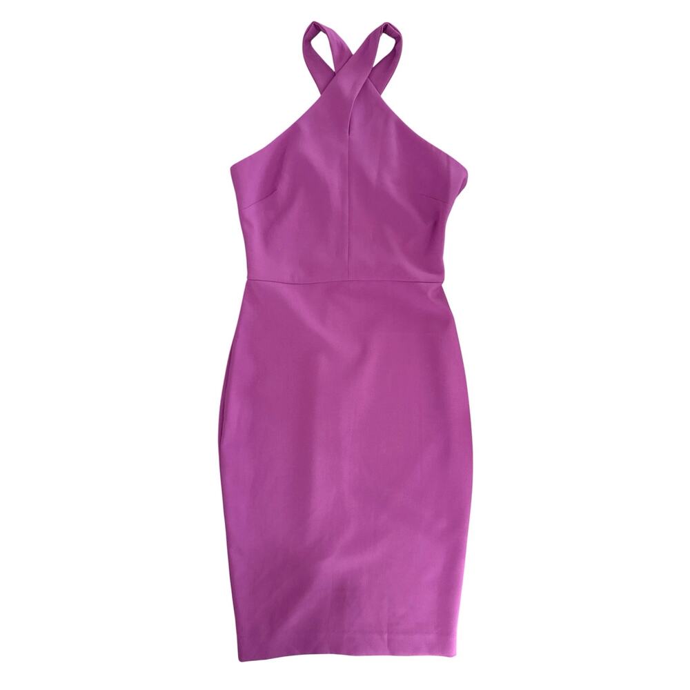 LIKELY Carolyn Halter Sheath Dress Size 2 NWT Elegant Pink Purple Dress